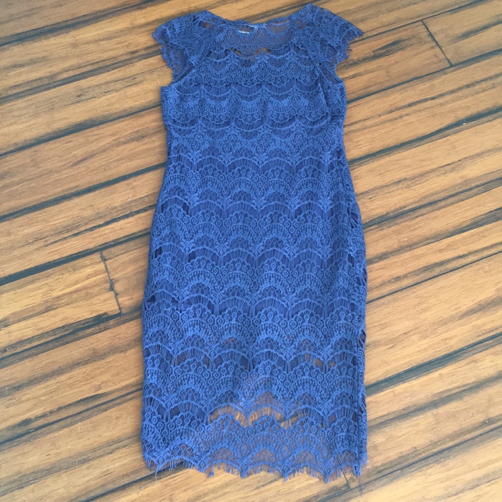 Free people blue lace dress - Picture 2 of 3